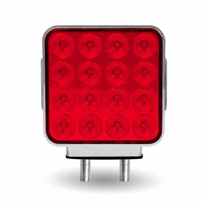 Light Gray Double Face Double Post Square LED with Reflector (42 Diodes) DOUBLE FACE