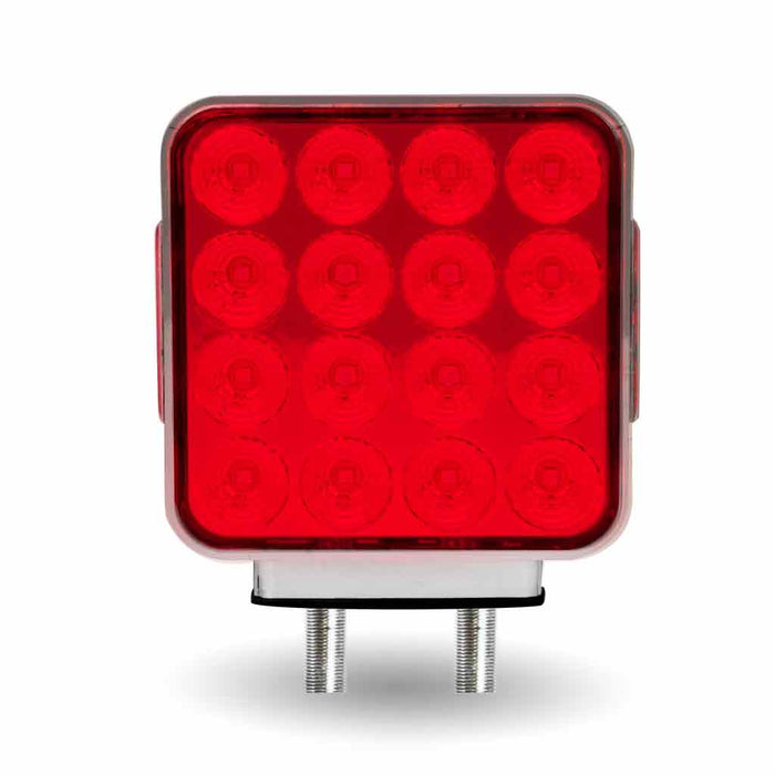 Light Gray Double Face Double Post Square LED with Reflector (42 Diodes) DOUBLE FACE