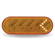 Oval Sequential Arrow Amber LED (35 Diodes) SEQUENTIAL ARROW Sienna