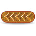 Sienna Oval Sequential Arrow Amber LED (35 Diodes) SEQUENTIAL ARROW