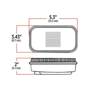 Red Stop, Turn & Tail LED (32 Diodes) STOP/TURN/TAIL Black
