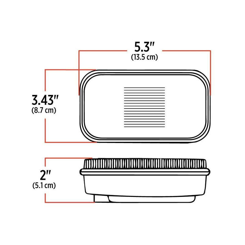 Red Stop, Turn & Tail LED (32 Diodes) STOP/TURN/TAIL Black