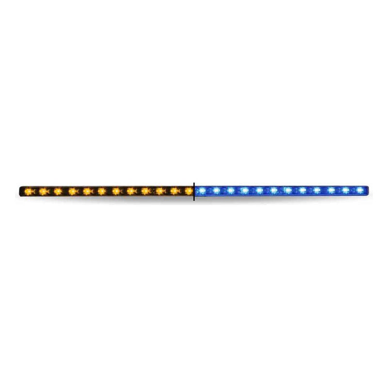 TLED-SXAB 17" Dual Revolution Amber/Blue LED Strip - Attaches with 3M Tape 17" STRIP LIGHT Dark Slate Blue
