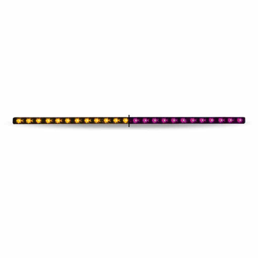 Light Gray TLED-SXAP 17" Dual Revolution Amber/Purple LED Strip - Attaches with 3M Tape 17" STRIP LIGHT