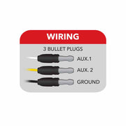 TLED-SXAP 17" Dual Revolution Amber/Purple LED Strip - Attaches with 3M Tape 17" STRIP LIGHT Light Gray