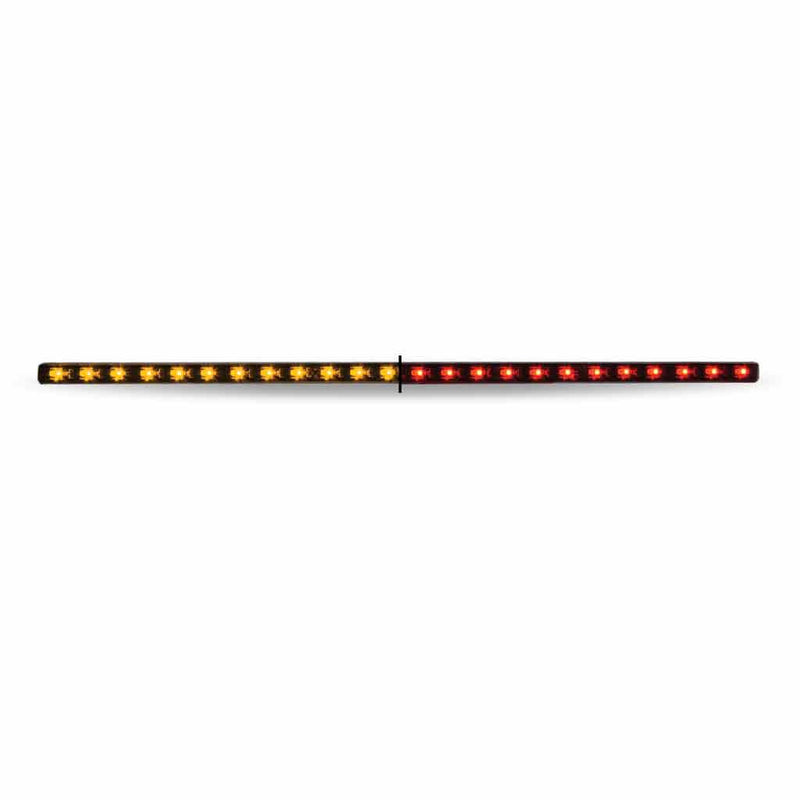TLED-SXAR 17" Dual Revolution Amber/Red LED Strip - Attaches with 3M Tape 17" STRIP LIGHT Black