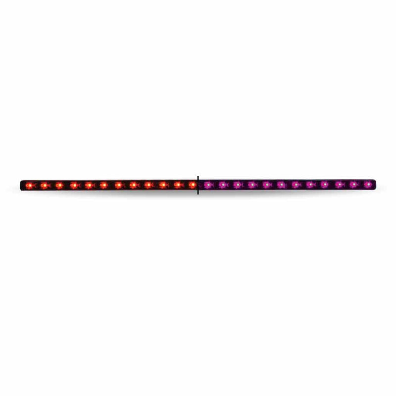 TLED-SXRP 17" Dual Revolution Red/Purple LED Strip - Attaches with 3M Tape 17" STRIP LIGHT Black