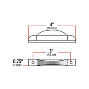 TLED-TLA Thin Line Amber LED (7 Diodes) MARKER Black