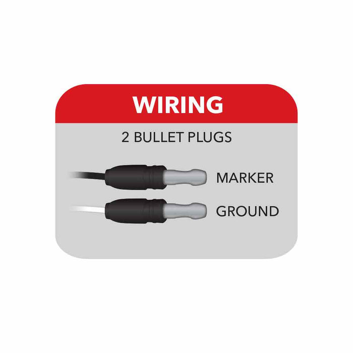 Light Gray Thin Line Red LED (7 Diodes) MARKER