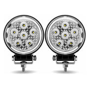 TLED-U102 4.5″ Radiant Series Round LED Work Lamps (Pair) – Combination Spot & Flood Beam | 4300 Lumens (Each) Work light Gray