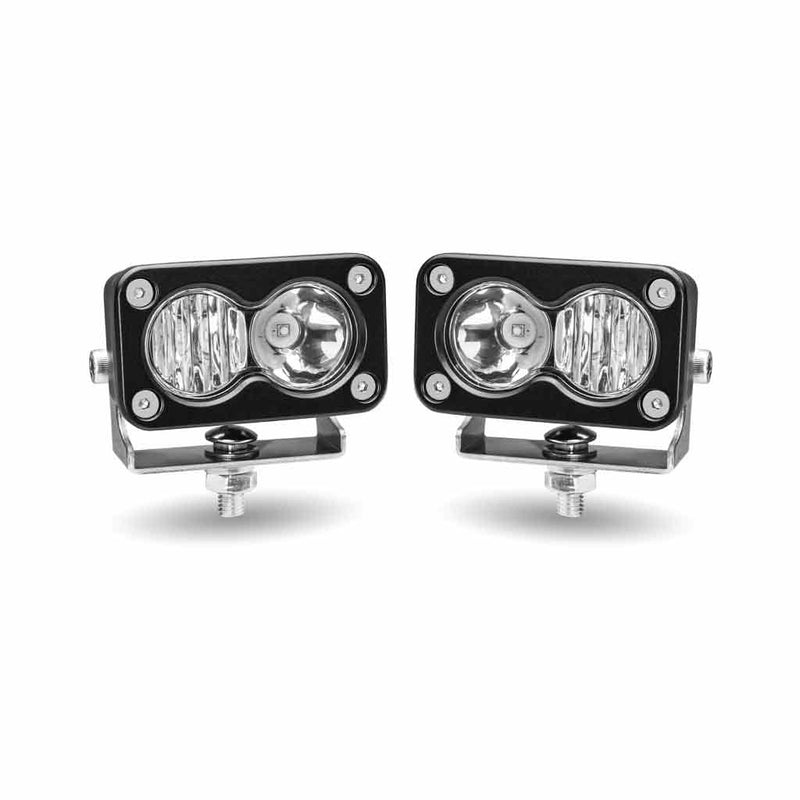 TLED-U105 Mini Rectangular Flood/Spot Combo Worklights (2 Diodes) - Pair - 1000 Lumens Work light Gray