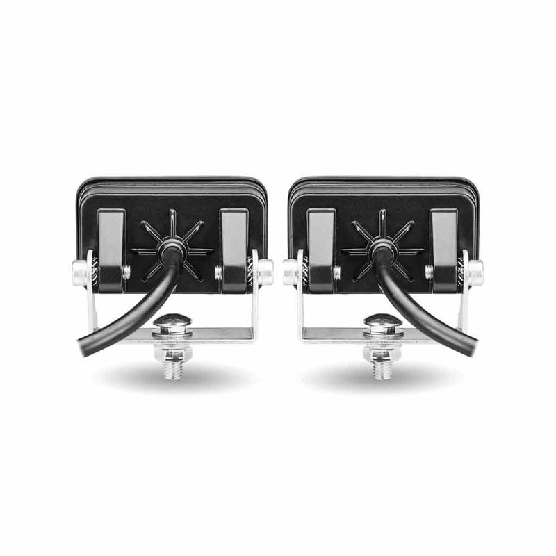TLED-U105 Mini Rectangular Flood/Spot Combo Worklights (2 Diodes) - Pair - 1000 Lumens Work light Light Gray