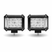 TLED-U106 Cube Worklight with Amber Side Strobe (19 Diodes) - Pair - 3600 Lumens Work light Dark Slate Gray