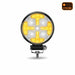 Black Round High Powered Combo LED Worklight with Amber Strobe - 1800 Lumens WORKLIGHT