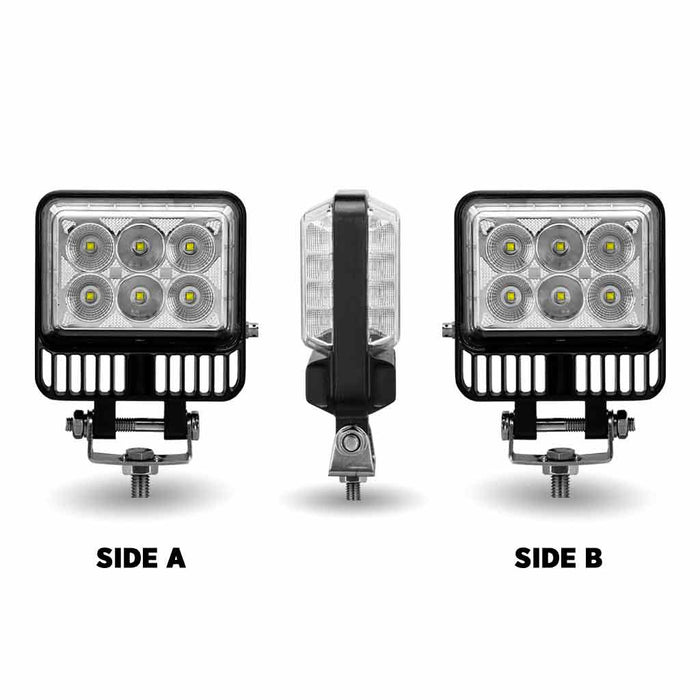 Gray TLED-U116 Double Face Radiant Series LED Work Lamp – Spot & Flood Combination | 2200 Lumens WORKLIGHT