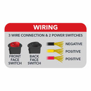 TLED-U116 Double Face Radiant Series LED Work Lamp – Spot & Flood Combination | 2200 Lumens Work light Light Gray