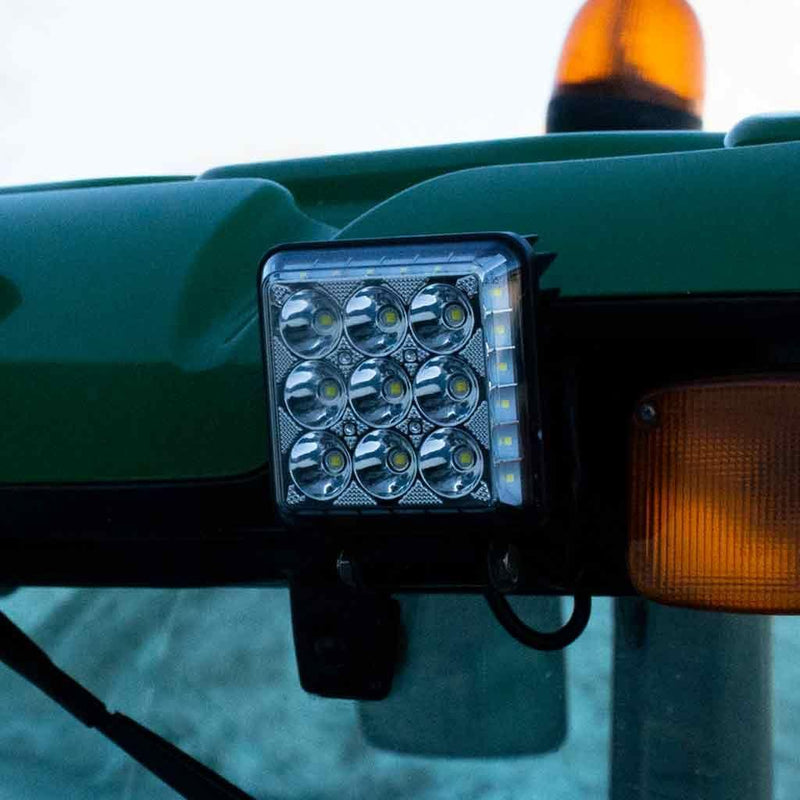 TLED-U120 4.25″ Radiant Series Square LED Work Lamp – Spot & Flood Combo | 4000 Lumens Work light Dark Slate Gray