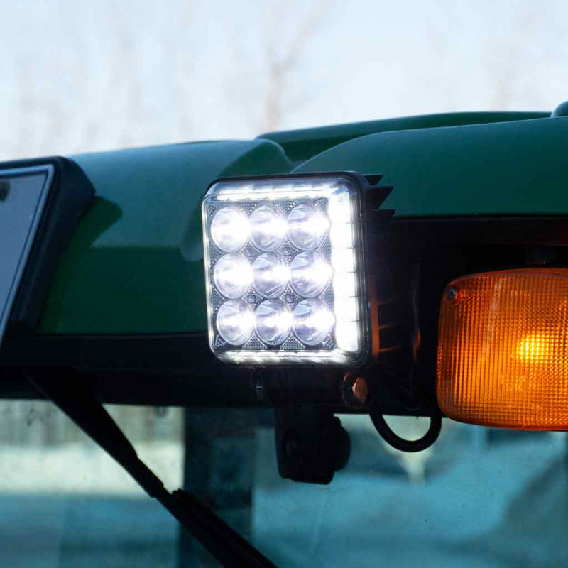 TLED-U120 4.25″ Radiant Series Square LED Work Lamp – Spot & Flood Combo | 4000 Lumens Work light Light Gray