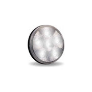 TLED-U16 4" Round High Power LED Worklamp with Bubble Lens & Reflector Cup (6 Diodes) 4" ROUND Light Gray