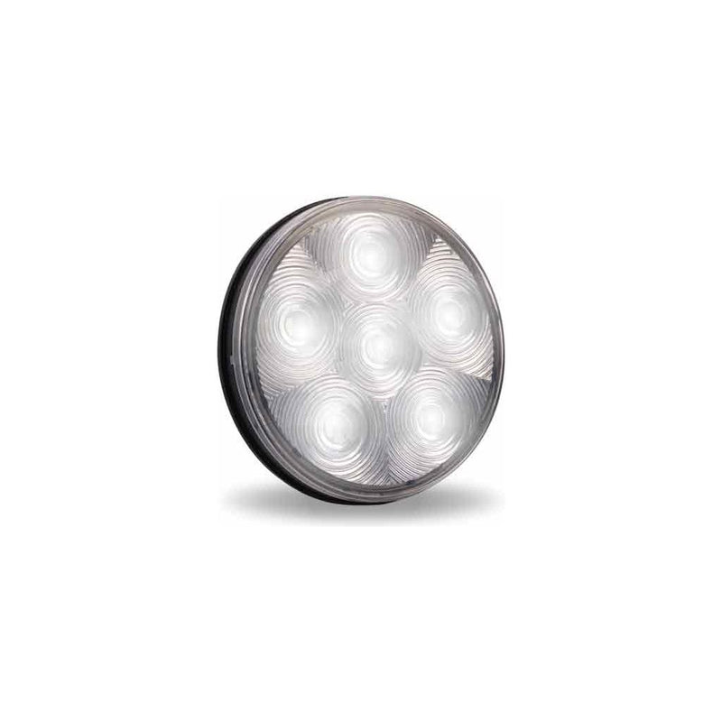 TLED-U16 4" Round High Power LED Worklamp with Bubble Lens & Reflector Cup (6 Diodes) 4" ROUND Light Gray