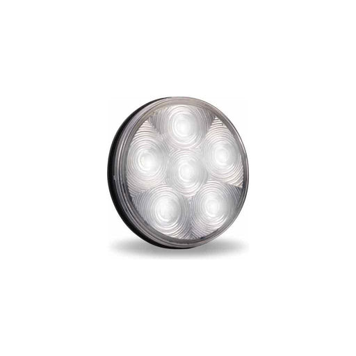 Light Gray 4" Round High Power LED Worklamp with Bubble Lens & Reflector Cup (6 Diodes) 4" ROUND