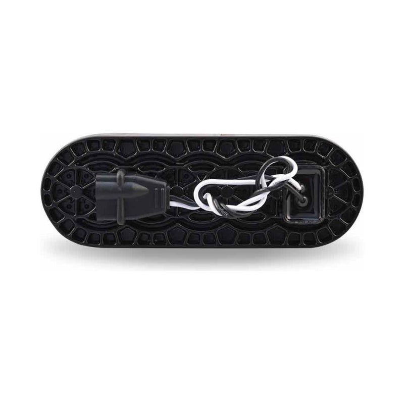 TLED-U17 Oval Round High Power LED Worklamp with Bubble Lens & Reflector Cup (6 Diodes) 6" OVAL Light Gray