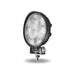 Gray Universal White Round Spot Work Light - Clear Lens - Black Housing (6 Diodes) - 600 Lumens WORKLIGHT