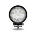 Black Universal White Round Spot Work Light - Clear Lens - Black Housing (6 Diodes) - 600 Lumens WORKLIGHT