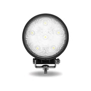 TLED-U23 Universal White Round Spot Work Light - Clear Lens - Black Housing (6 Diodes) - 600 Lumens Work light Dark Slate Gray