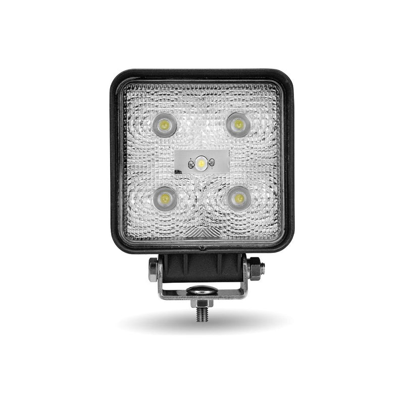 TLED-U24 Universal White Square Spot Work Light - Clear Lens - Black Housing (5 Diodes) - 500 Lumens Work light Gray