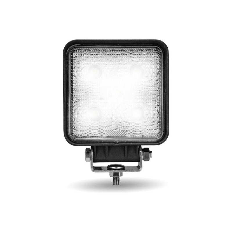 TLED-U24 Universal White Square Spot Work Light - Clear Lens - Black Housing (5 Diodes) - 500 Lumens Work light Dark Slate Gray