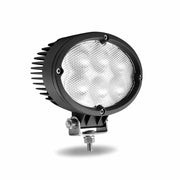 TLED-U29 Universal White Cree Oval Flood Work Light - Clear Lens - Black Housing (6 Diodes) - 5400 Lumens Work light Light Gray