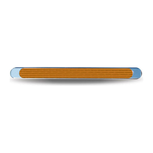 Sienna Chrome Auxiliary Stop, Turn & Tail LED Light Strip - Amber (12 Diodes) SLIM FLATLINE