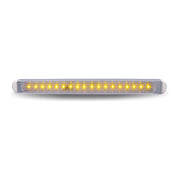 TLED-U3A Chrome Auxiliary Stop, Turn & Tail LED Light Strip - Amber (12 Diodes) SLIM FLATLINE Rosy Brown