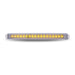 Rosy Brown Chrome Auxiliary Stop, Turn & Tail LED Light Strip - Clear Amber (12 Diodes) LED CHROME STRIP