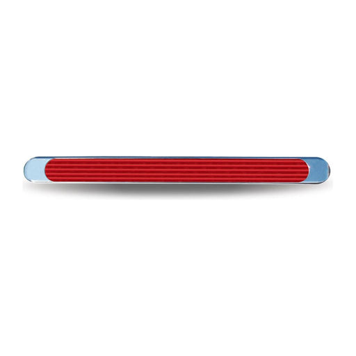 Firebrick Chrome Auxiliary Stop, Turn & Tail LED Light Strip - Red (12 Diodes) SLIM FLATLINE