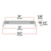 Black 30" Double Row Epistar LED Light Bar - Flood/Spot Combo (60 Diodes) - 7600 Lumens FLOOD/SPOT