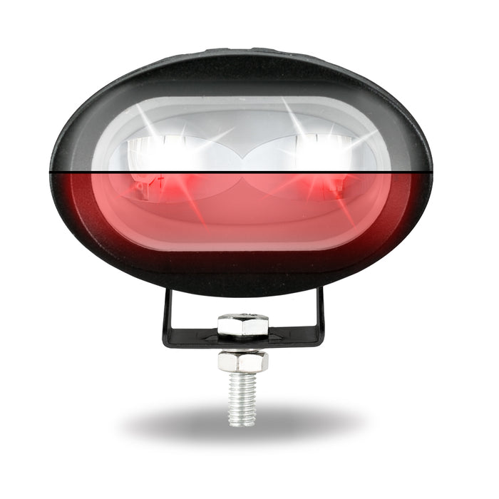 Rosy Brown Dual Color Heavy Duty LED Work Lamp - Spot Beam | 1000 Lumens (Choose Color) WORKLIGHT White/Red