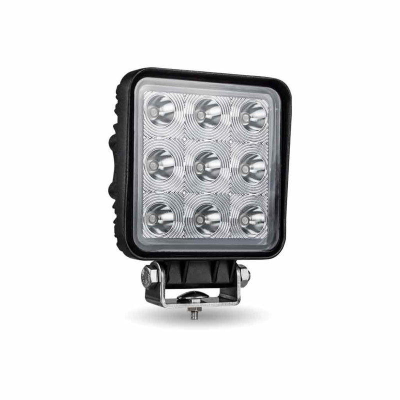 TLED-U93 Stellar Universal Square High Powered LED Work Lamp (9 Diodes) - 1350 Lumens - Spot Work light Gray