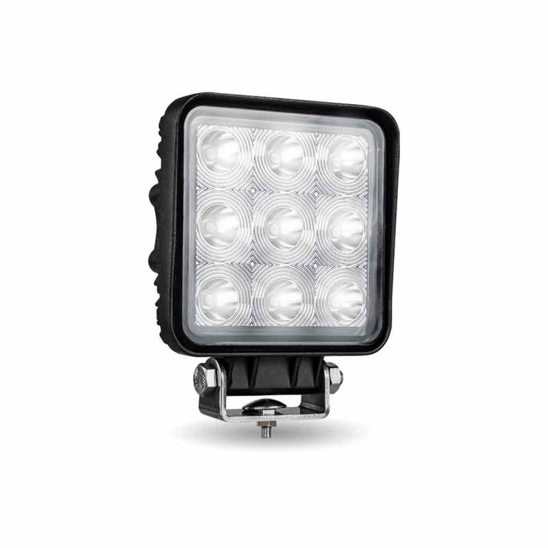 TLED-U93 Stellar Universal Square High Powered LED Work Lamp (9 Diodes) - 1350 Lumens - Spot Work light Black
