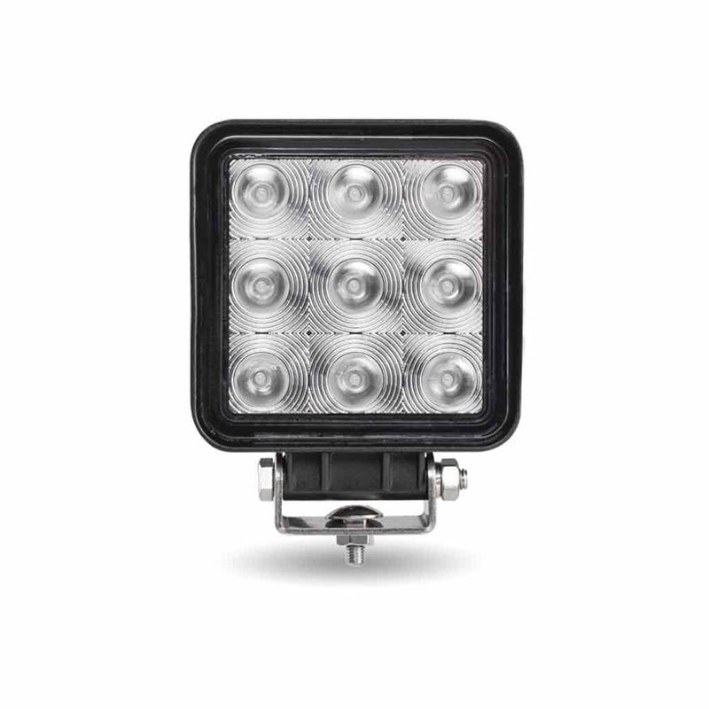 TLED-U93 Stellar Universal Square High Powered LED Work Lamp (9 Diodes) - 1350 Lumens - Spot Work light Gray