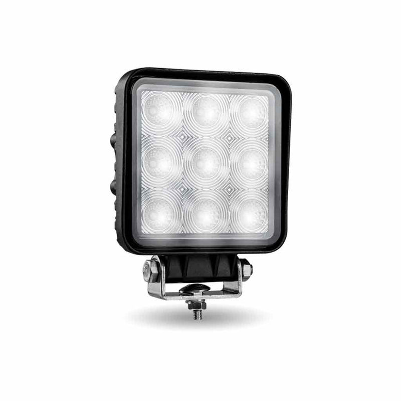 TLED-U94 Stellar Universal Square High Powered LED Work Lamp (9 Diodes) - 1350 Lumens - Flood Work light Light Gray