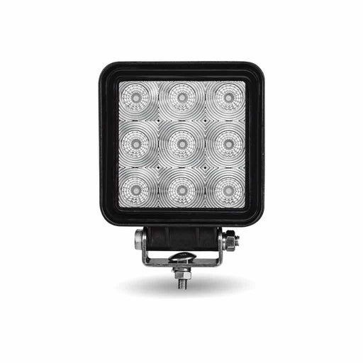 Light Gray Stellar Universal Square High Powered LED Work Lamp (9 Diodes) - 1350 Lumens - Flood Work light