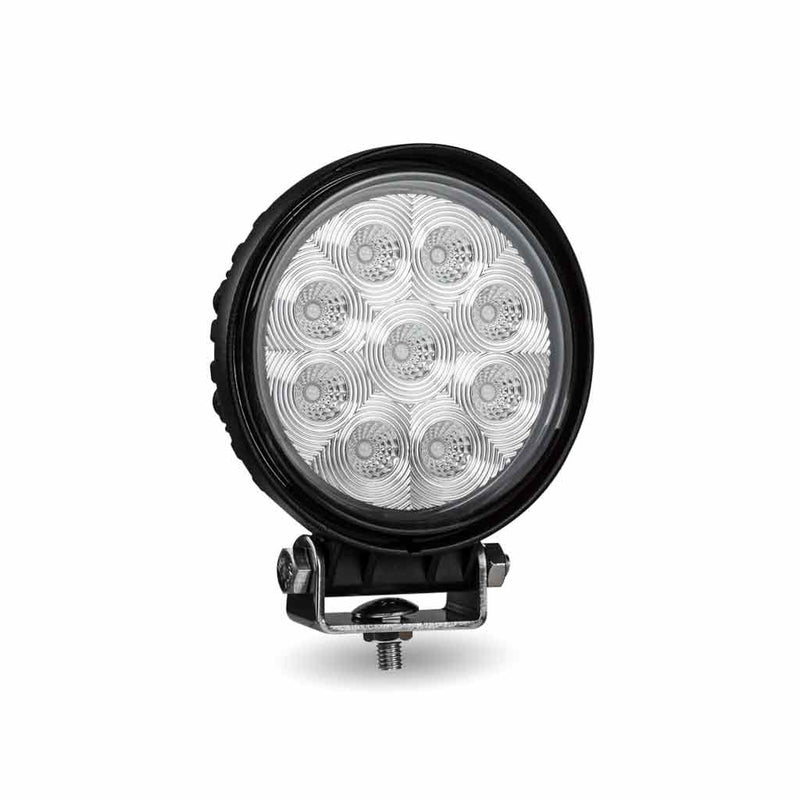 TLED-U96 Stellar Universal Round High Powered LED Work Lamp (9 Diodes) - 1350 Lumens - Flood Work light Gray