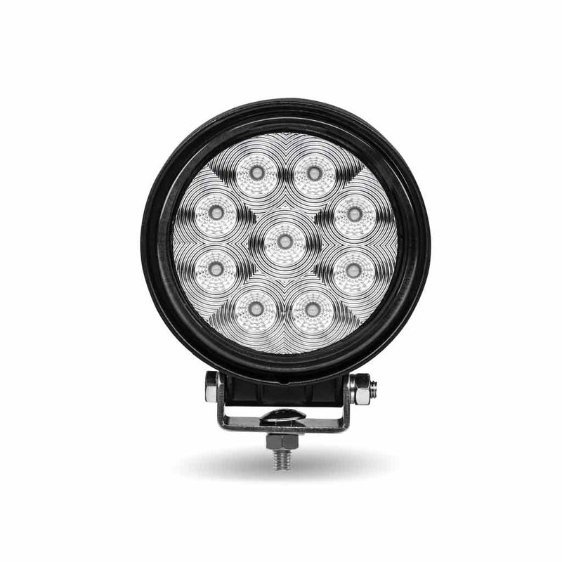 TLED-U96 Stellar Universal Round High Powered LED Work Lamp (9 Diodes) - 1350 Lumens - Flood Work light Light Gray