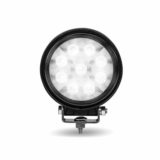 Light Gray Stellar Universal Round High Powered LED Work Lamp (9 Diodes) - 1350 Lumens - Flood Work light