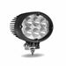 Dark Slate Gray Universal White Cree Oval Work Light - Clear Lens - Black Housing (6 Diodes) - 5400 Lumens WORKLIGHT