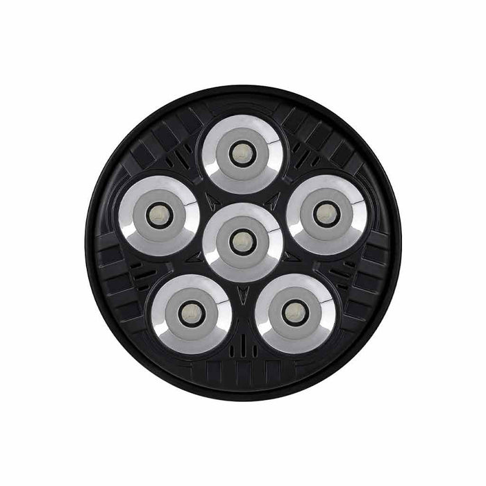 Dark Slate Gray TLED-UX10 Legacy Series 4411 LED Replacement Black Round LED Work Light – Spot Beam | 2000 Lumens WORKLIGHT
