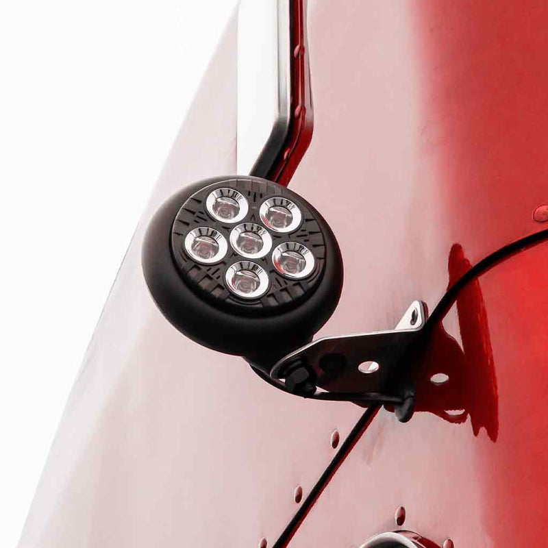 TLED-UX2 LEGACY SERIES ROUND LED LOAD/WORK LIGHT WITH BLACK FRONT - BLACK HOUSING Work light Thistle