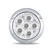 TLED-UX7 LEGACY SERIES ROUND 4" FLANGE MOUNT LED LOAD/WORK LIGHT WITH CHROME FRONT - CHROME FLANGE 4" ROUND Light Gray